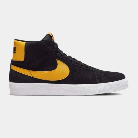 ZOOM BLAZER MID SB 'BLACK UNIVERSITY GOLD' - Picture 8 of 13